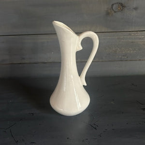 Small Milk White Vase Pitcher